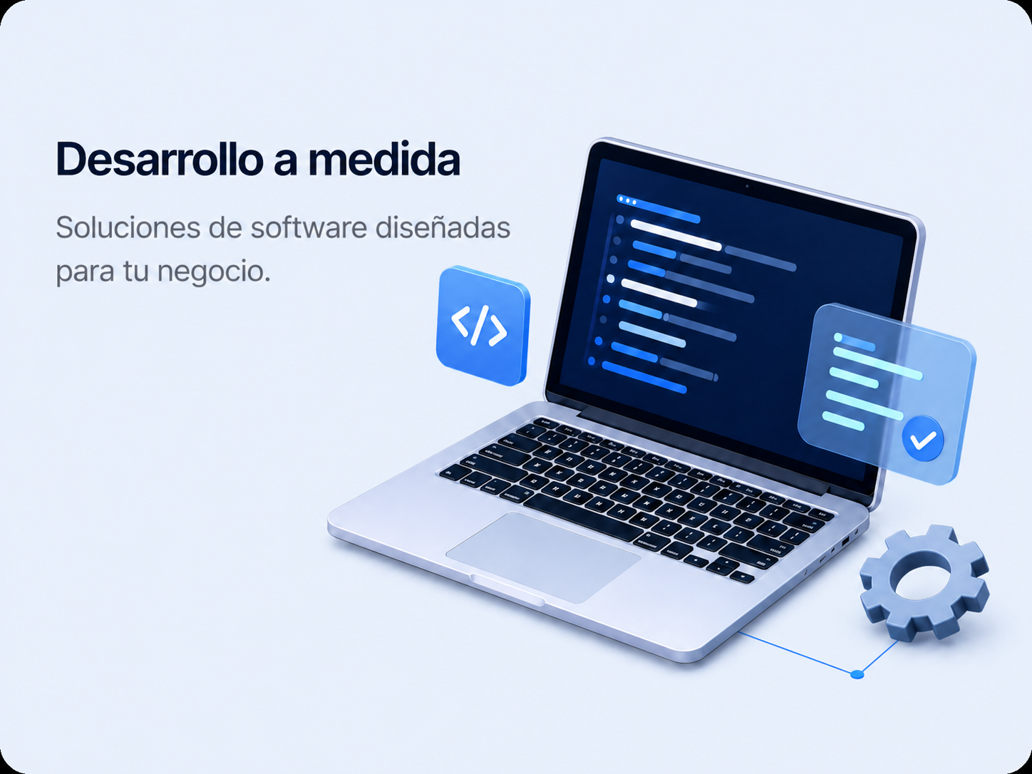 Ilustracion del servicio de desarrollo a medida