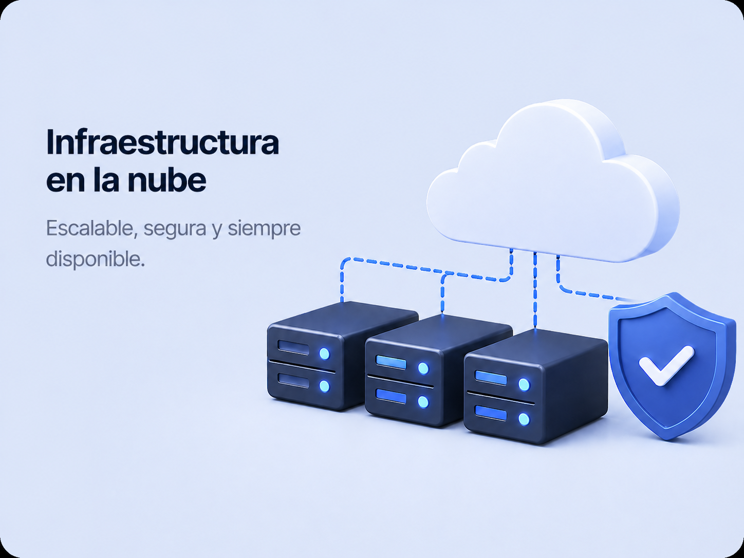 Ilustracion del servicio de infraestructura y nube