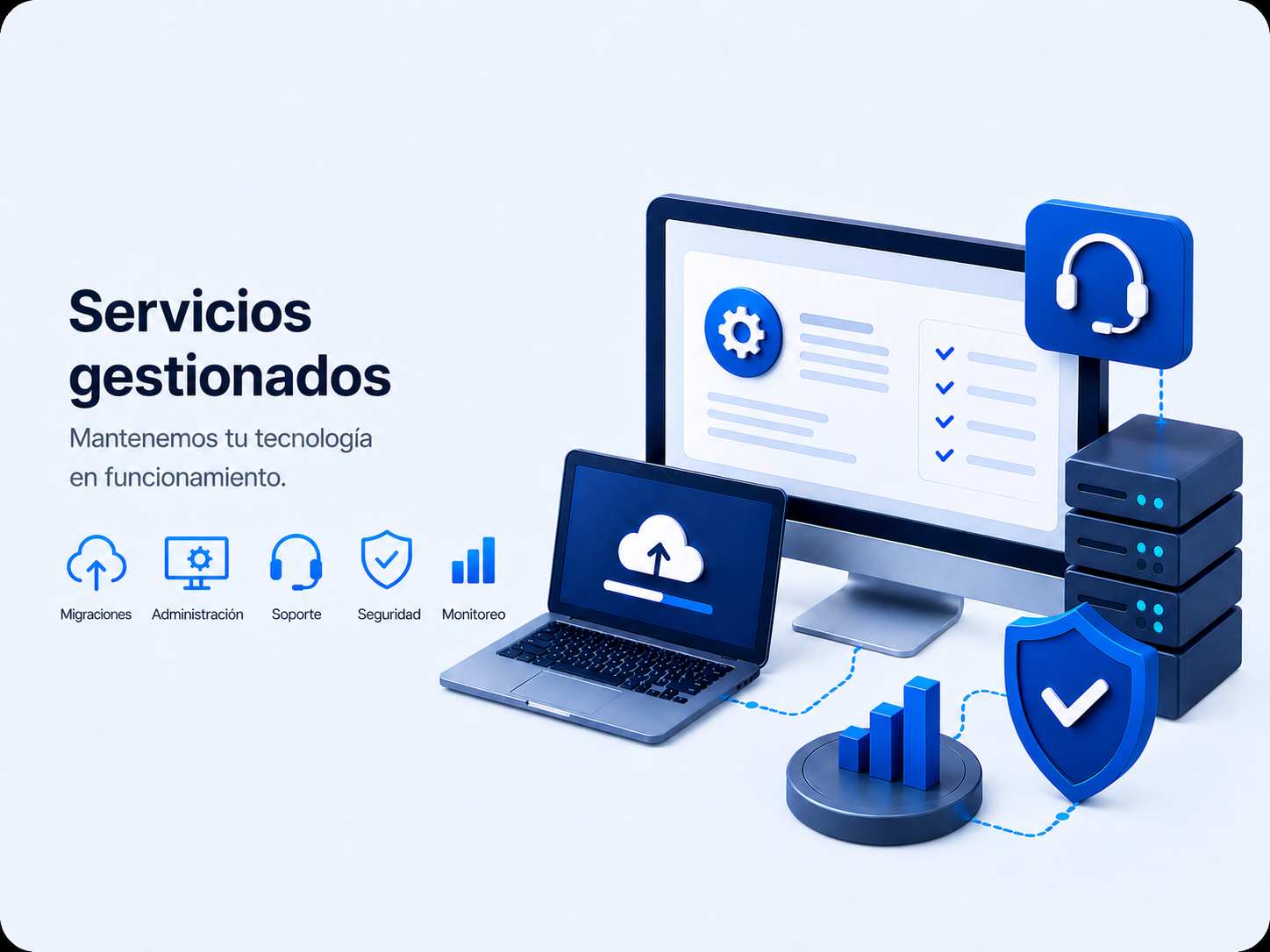Ilustracion del servicio gestionado